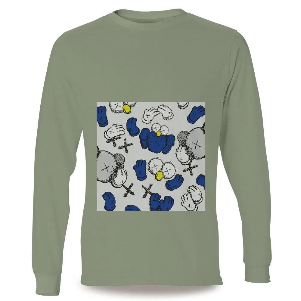 T-Shirt Printing: Whimsical Blue Creatures with Yellow Noses|banksy joy millward