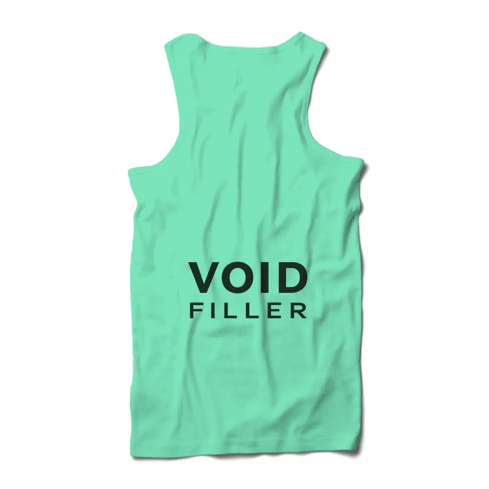 Custom Tee Shirts: Void Filler - Cyberpunk Metallic Text Design|text t shirt design online