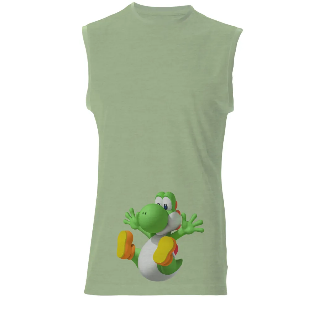 Shirts Graphic Tees: Yoshi - The Playful Gaming Companion|cute white roblox t shirt