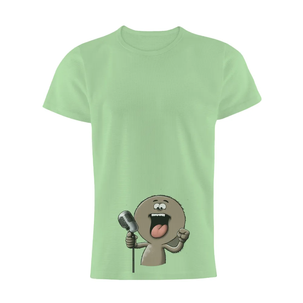 T-Shirt Printing: Vintage Microphone Joy - Singing Character|vintage st patricks day shirts