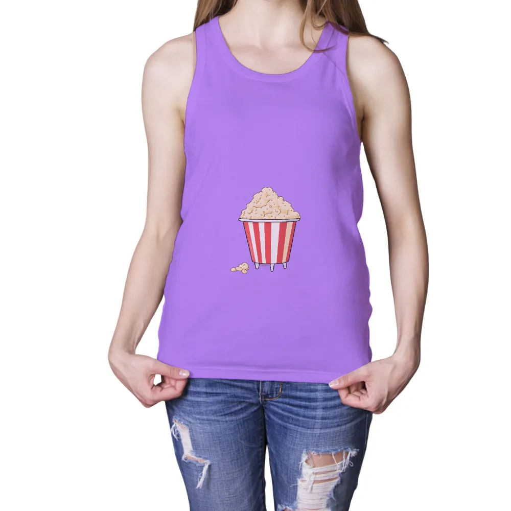 TShirt Printing: Popcorn Bucket - Nostalgia and Comfort|comfort colors bleach dye