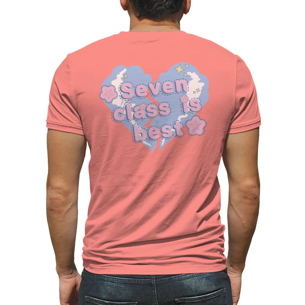 TShirt Printing: Seven Class is Best - Whimsical Heart Design|brewdog jet black heart t shirt