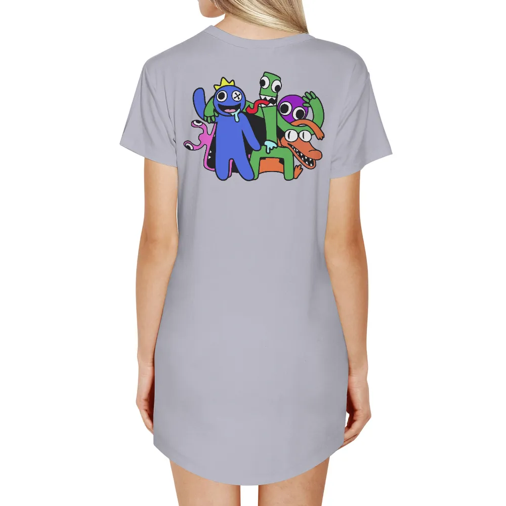 Graphic Tees: Rainbow Friends Adventure|white aesthetic t shirt roblox