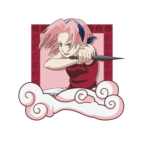 T-Shirts Design: Sakura Haruno's Strength and Determination