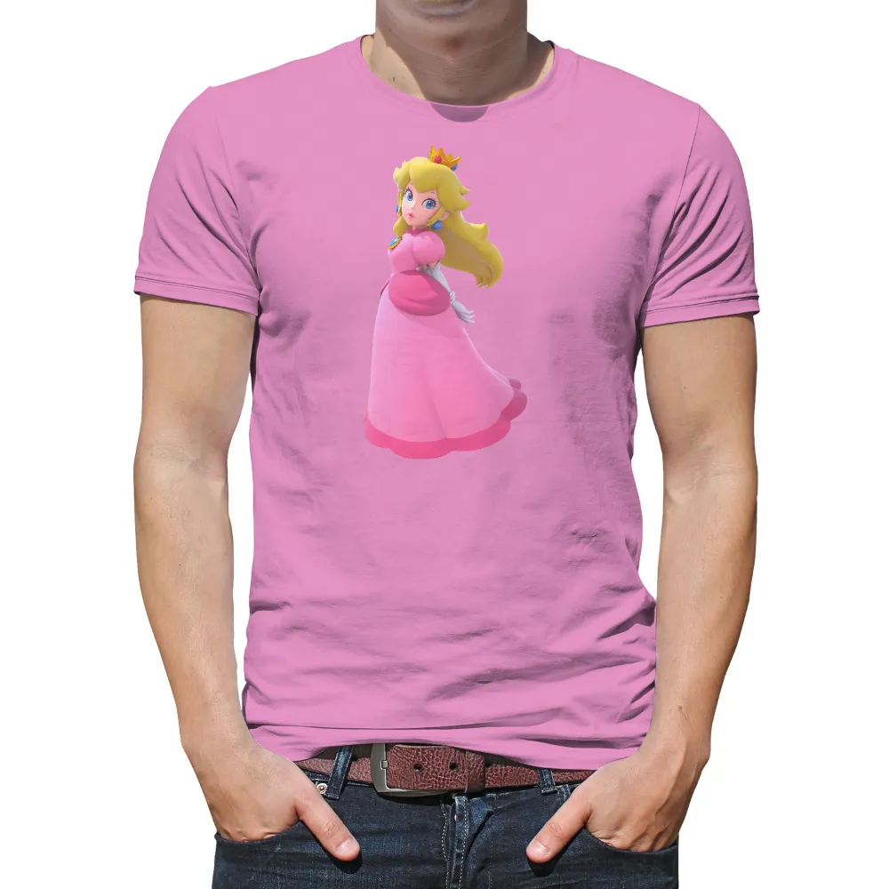 Princess Peach T-Shirt Printing: A Symbol of Grace and Courage|video game class t shirt