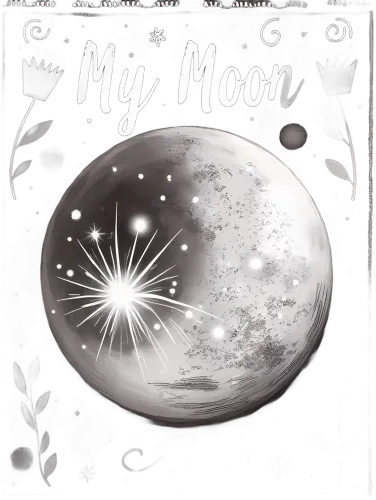 Shirts Graphic Tees: My Moon - A Celestial Reflection of Hope and Wonder