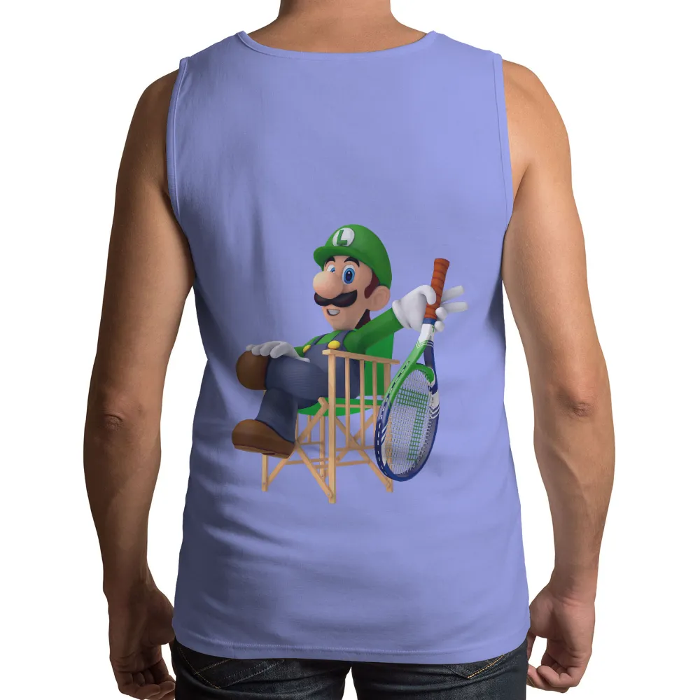 TShirt Printing: Luigi Tennis - Video Game Sports Mashup|serena williams tennis t shirt