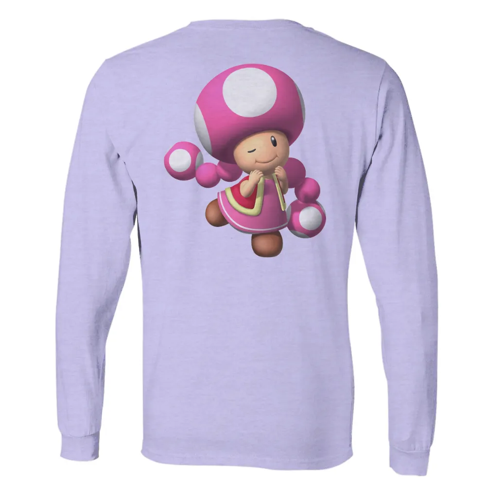 Custom Tee Shirts: Toadette - Cheerful Gaming Character|mario father's day shirt