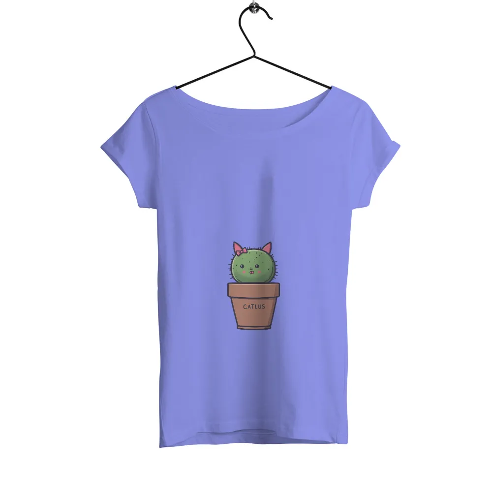 Tee Shirts Printed: CATLUS - Whimsical Cactus Cat Design|clothes designer t shirt design & clothes maker