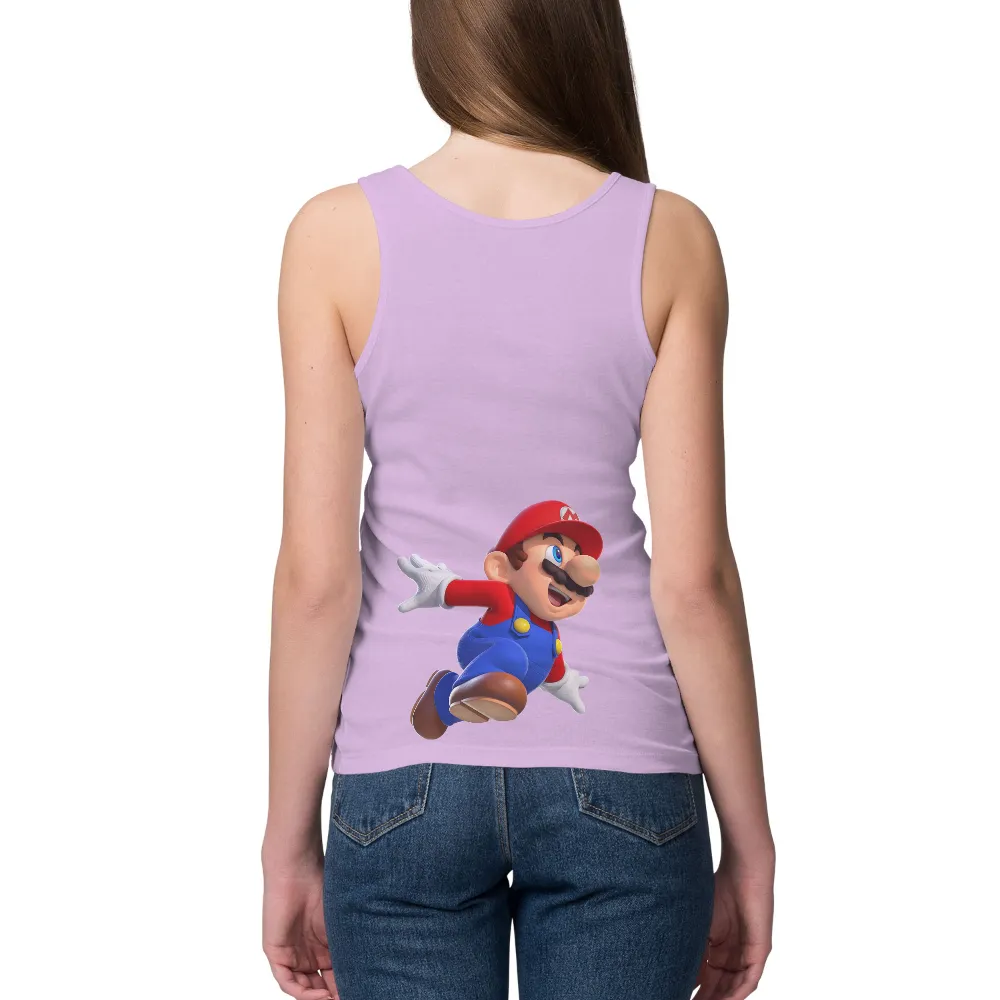 Shirts Graphic Tees: Iconic Video Game Hero in Action|video game valentine shirt