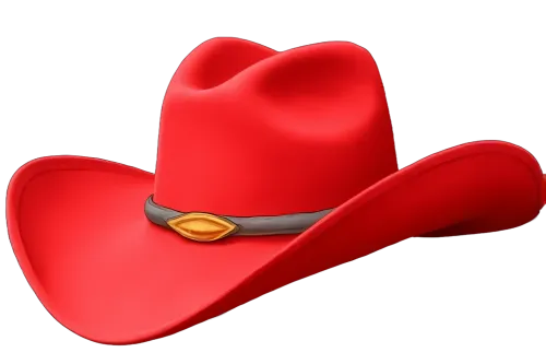 T-Shirts Custom: Red Cowboy Hat - Vintage Western Icon