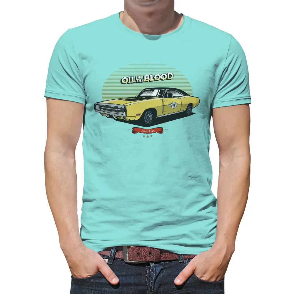 Tee Shirt Printing: Oil in the Blood - Classic Car Enthusiast|vintage salvador dali t shirt