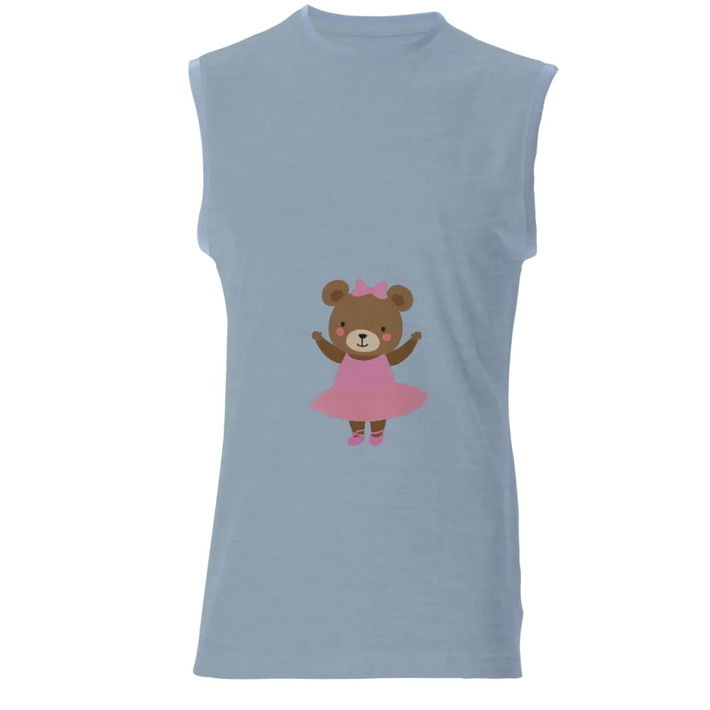 Customized Tee Shirts: Cute Bear Ballet Dancer|cute mardi gras shirts for women