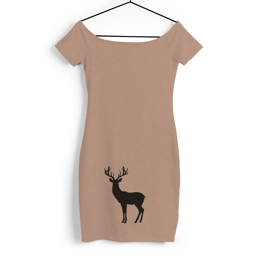 Thorne: A Majestic Stag T-Shirt Design|t shirt painting on nature