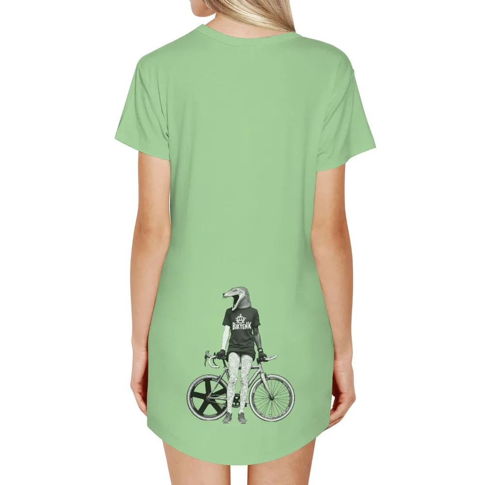 Shirts Graphic Tees - Velociraptor Cyclist: Freedom and Adventure on Wheels|freedom celtics jersey