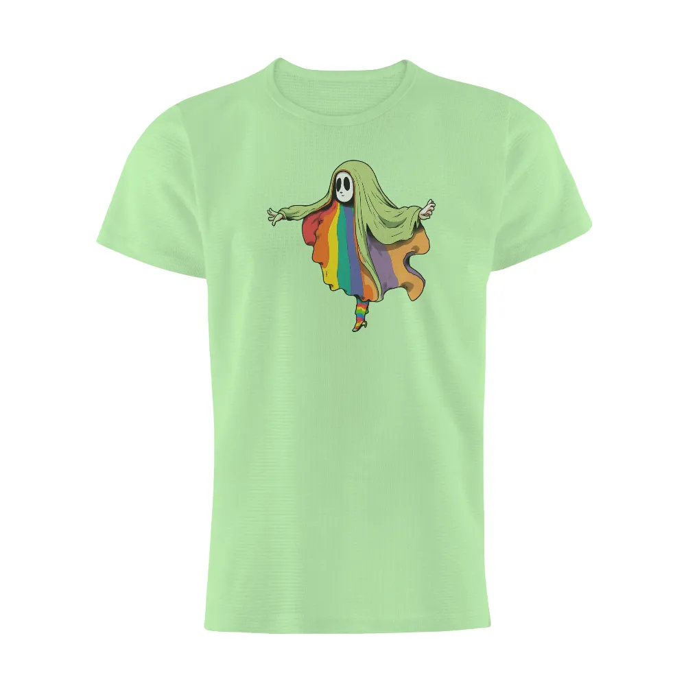 T-Shirts Design: Embracing Unity with Rainbow Ghost|promise keeper rainbow shirt