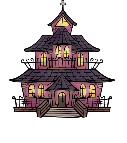 T-Shirts Design: The Whispering Manor - Haunted House Mystery