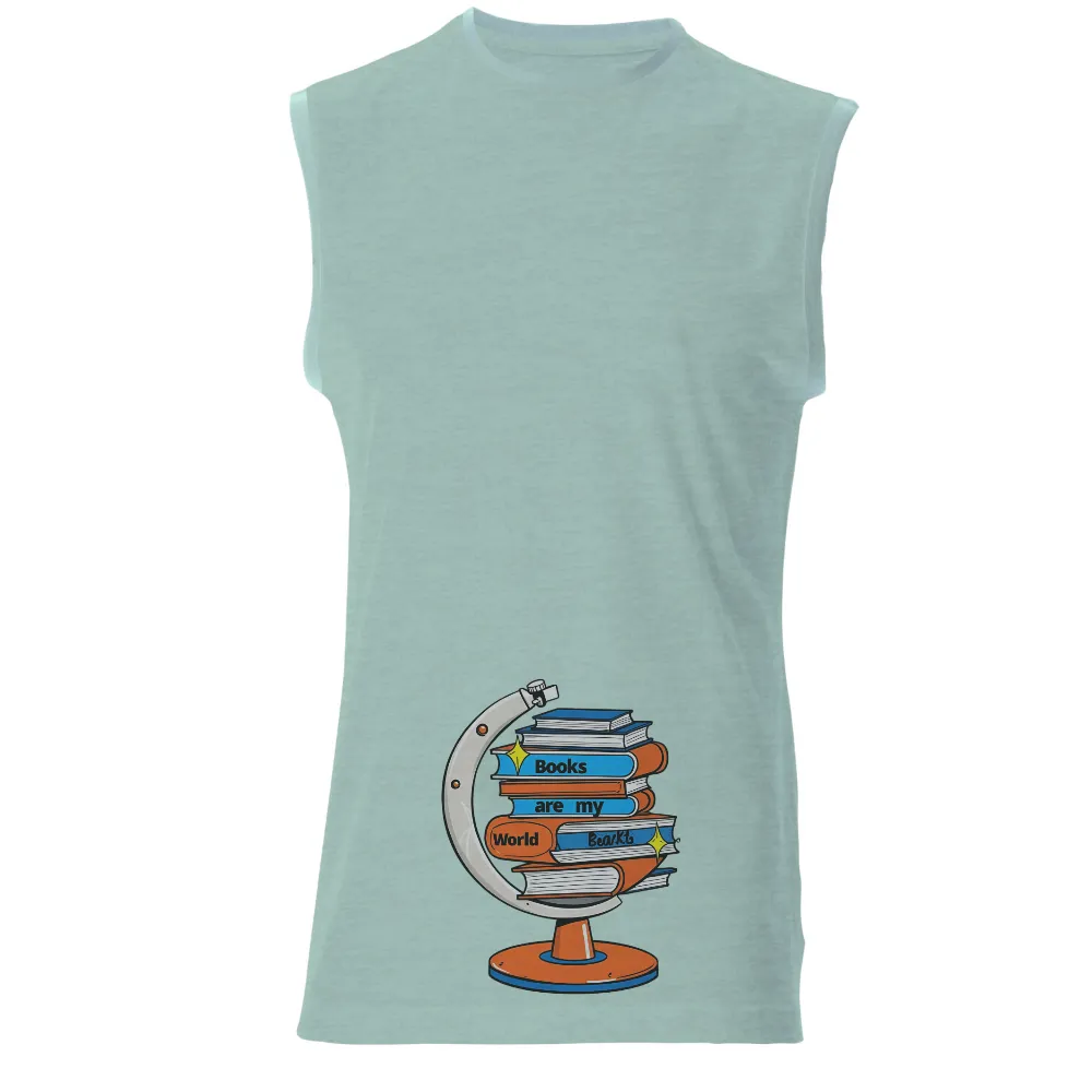 Tee Shirts Printed: Books Are My World - Reading Adventure| Books are my World