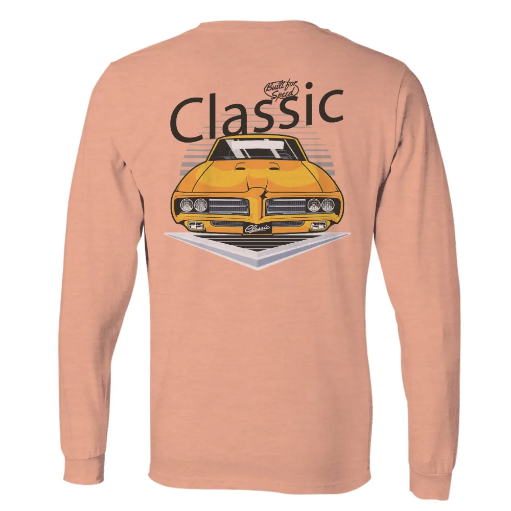 Customized Tee Shirts: Classic Muscle Car Design|baki vintage tee