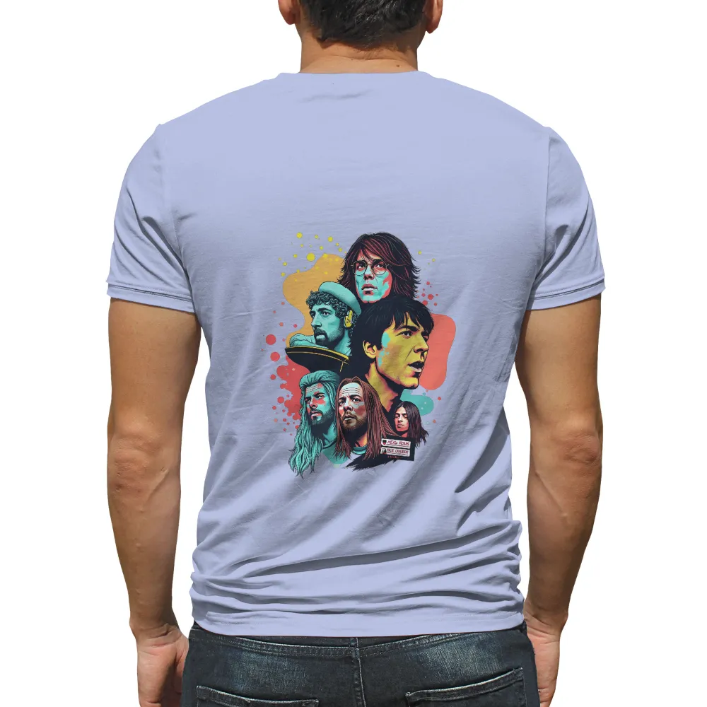 TShirt Printing: Musical Legends - Vibrant Icons of Pop Culture| nostalgic T-shirt