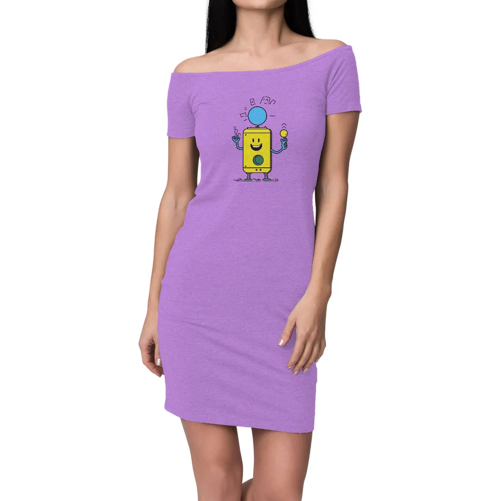 Custom T-Shirt Printing: Cheerful Robot Bleep - Joy, Innovation, and Whimsy|roblox t shirt robot