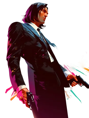 John Wick Style Design - cowboy bebop pulp fiction