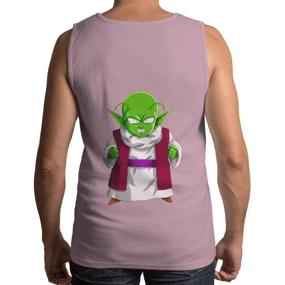 T-Shirts Pattern: Piccolo - The Symbol of Resilience and Courage|blue shirt cartoon character