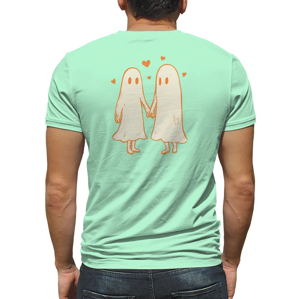 Graphic Tees: Ghostly Love - Hearts and Bonds|hearts of space t shirt