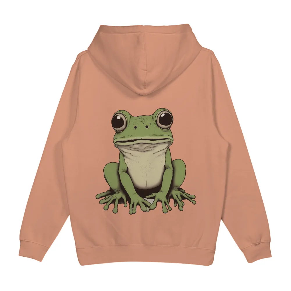 Freddy the Frog: A Quirky T-Shirts Design|army green logo