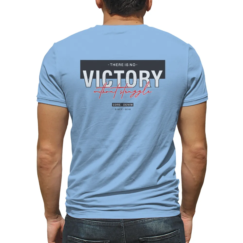 Customized Tee Shirts: There is No Victory Without Struggle|victory royale fortnite shirt