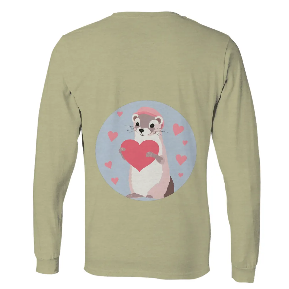 T-Shirts Custom: Spread Love with Felix the Ferret|cute vinyl easter shirts