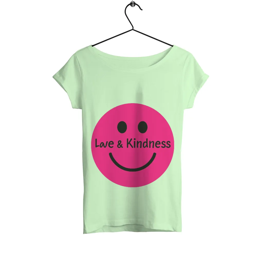 Love & Kindness Smiley Face Graphic Design|smiley face valentine shirt