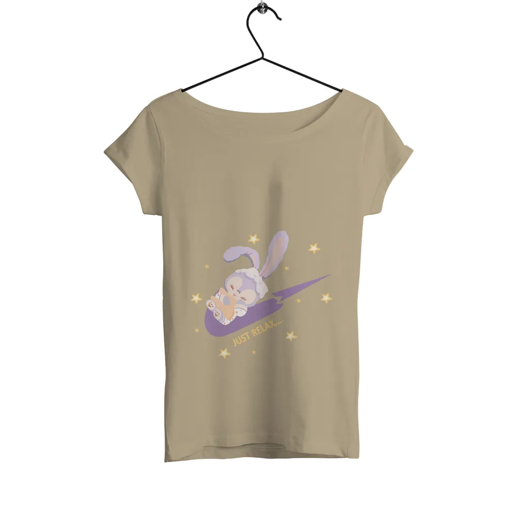 Graphic Tees: Just Relax with Luna - Bunny Dreams Under Starry Skies|some bunny is expecting shirt