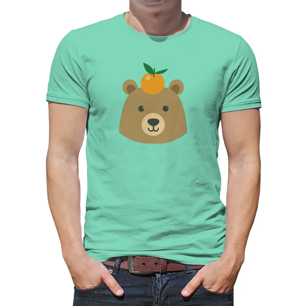 Graphic Tees: Bear and Orange Friendship|orange mona lisa shirt