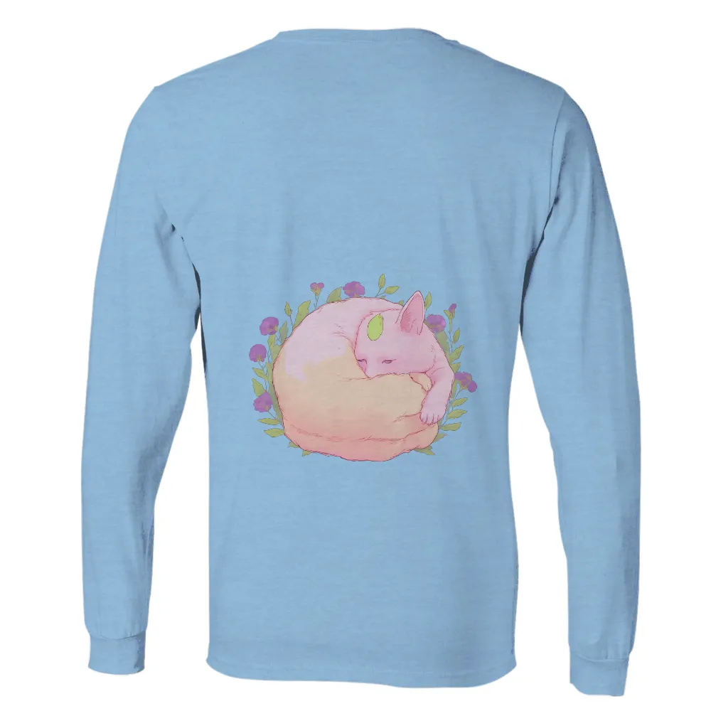 Pastel Cat Tranquility Graphic: Embrace Serenity and Comfort|alien cat vibrating