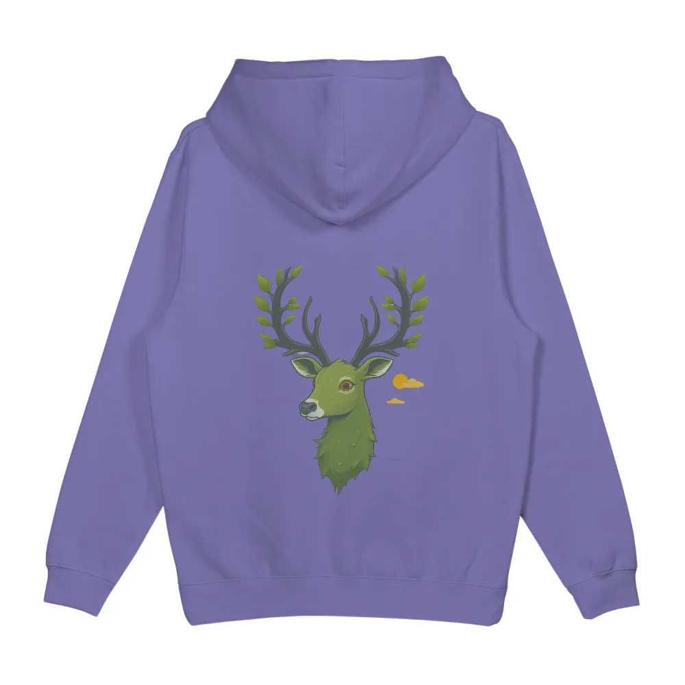 Graphic Tees: Thicket the Green Deer - Nature's Guardian|love peace skeet cheese shirt