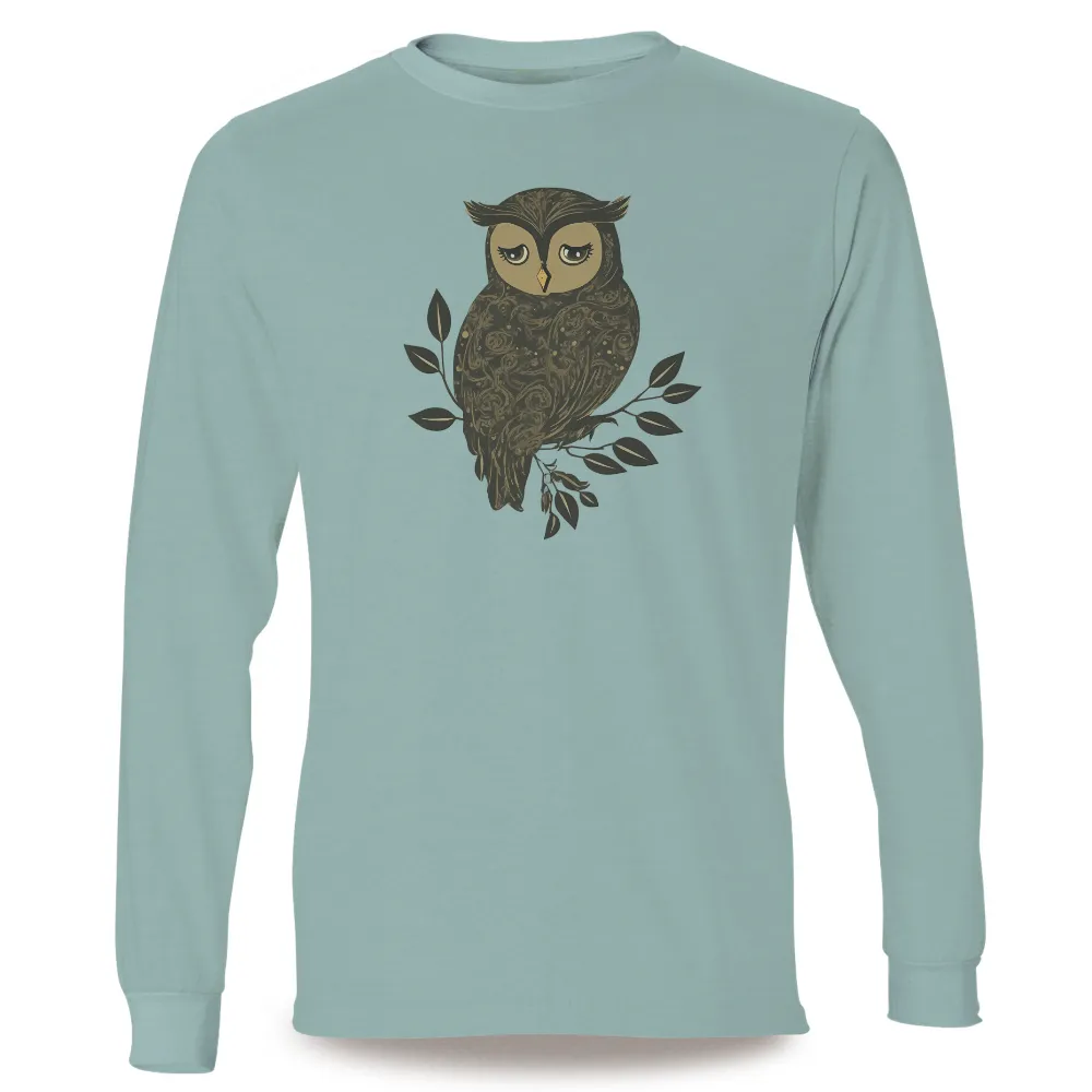 Custom Tee Shirts: Wise Owl Guardian of the Enchanted Forest|pokemon forest shirt