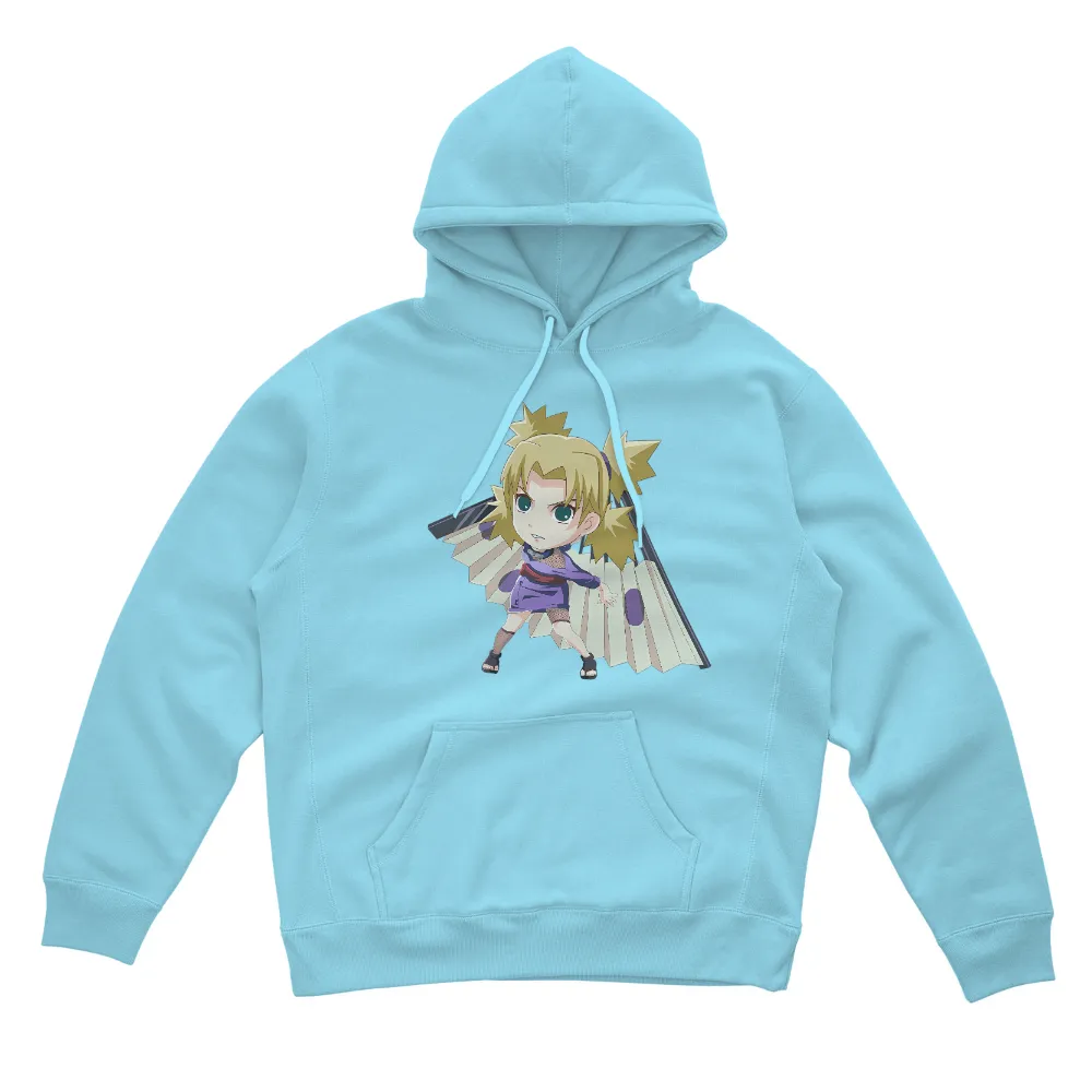 Tee Shirt Printing: Anime Ninja with Golden Hair and Large Fans|roblox t shirt ninja black