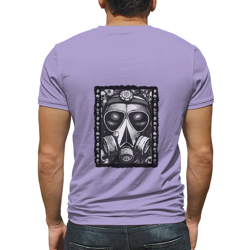 Custom Tee Shirts: Post-Apocalyptic Gas Mask Design|hanes sun protection shirts