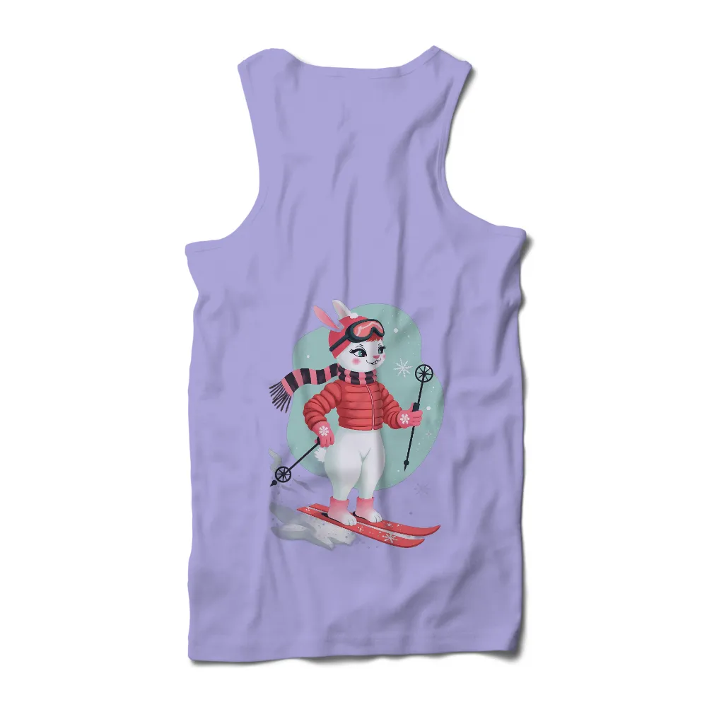 Tee Shirt Printing: Ski Bunny Adventure | Winter Sports Tee| Goggles