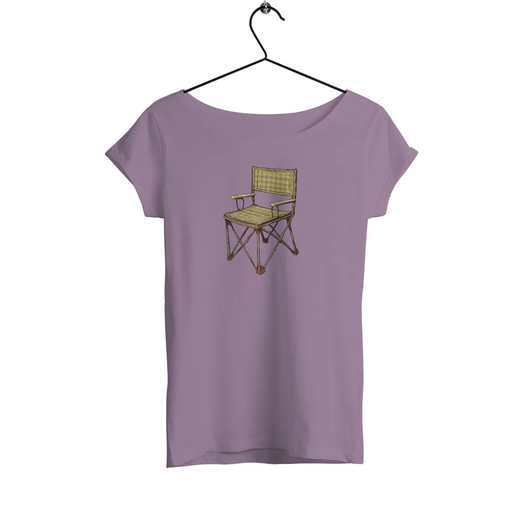 Tee Shirts Printed: Vintage Director's Chair - Rustic Charm and Classic Design|90s retro tshirts