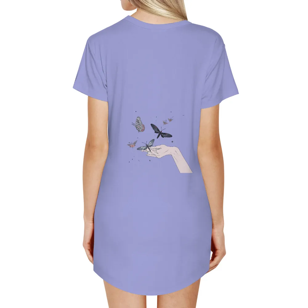 Custom Tee Shirts: Embrace Nature's Beauty with Butterflies|women's sonoma goods for life essential v neck tee