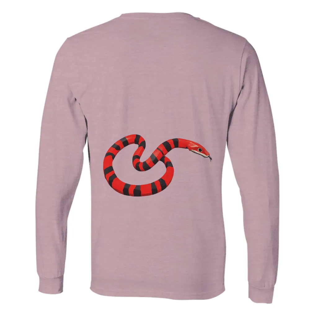 Tee Shirts Printed: Serpent of Shadows - Bold Red and Black Stripes|roblox black emo t shirt