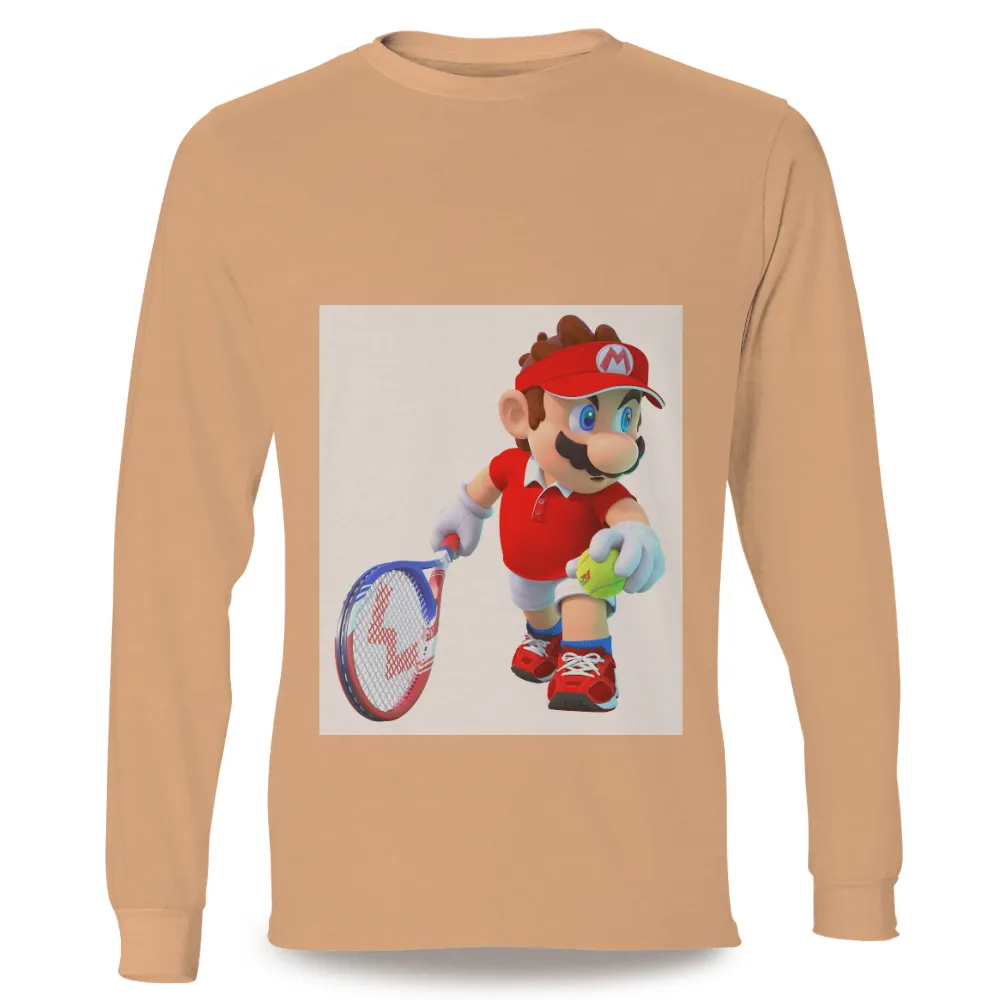 T-Shirt Printing: Mario Tennis - Celebrate Sportsmanship and Competition|yandere dev mario shirt