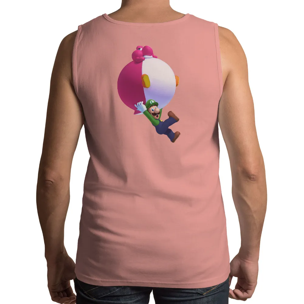 Customized Tee Shirts: Luigi's Giant Ball Adventure|mario and luigi kissing shirt