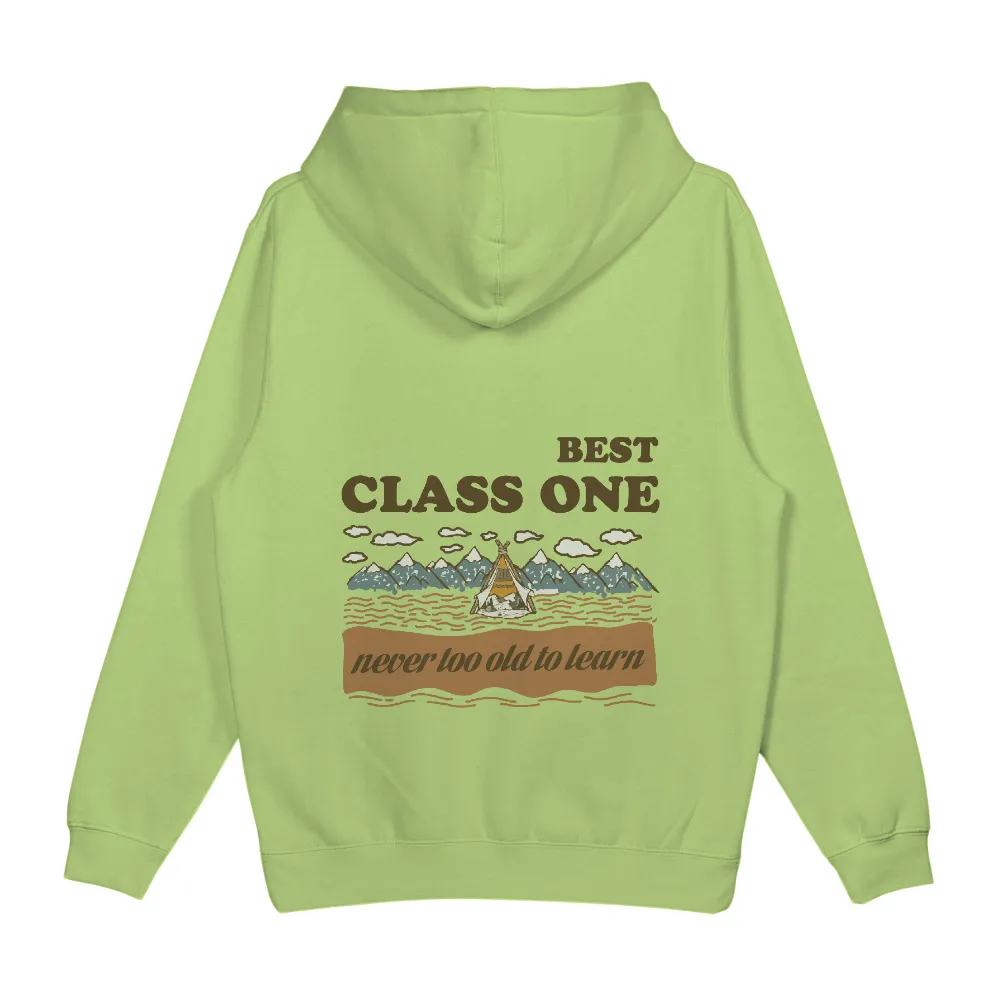 Customized Tee Shirts: Never Too Old to Learn - Wisdom of Nature|camp crystal lake enjoy nature shirt