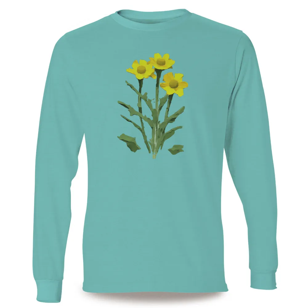 T-Shirts Design: Vibrant Daisies - Nature's Resilience|ranboo floral shirt