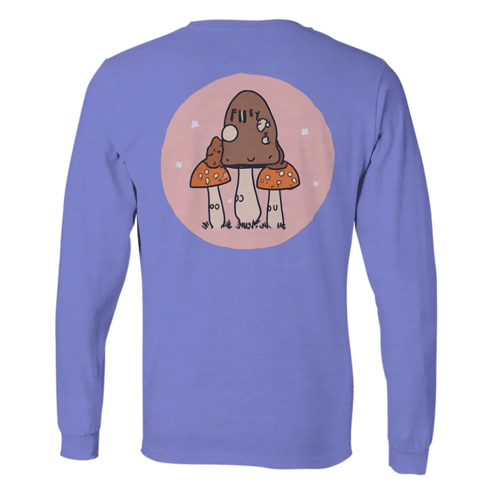 TShirt Design: Whimsical Mushrooms in a Secret Garden|endor forest summer camp shirt