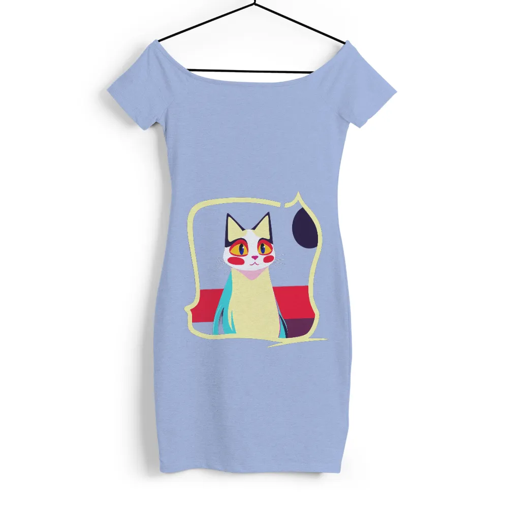 Custom Tee Shirts: Luna, the Dream Guardian - Whimsical Cat Design|doja cat t shirt hot topic