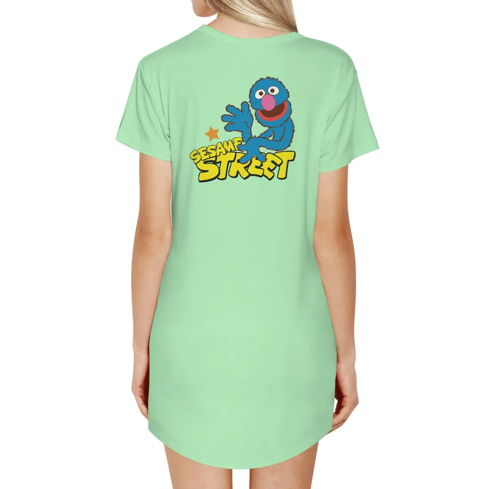 Customized Tee Shirts: Grover's Joyful Wave from Sesame Street|star wars may the 4th be with you shirt